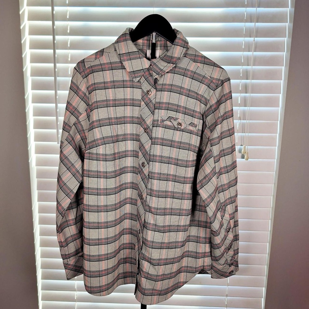 Cabi Hideout Shacket #4710 Plaid Cheer Fall 2024 Women's Medium